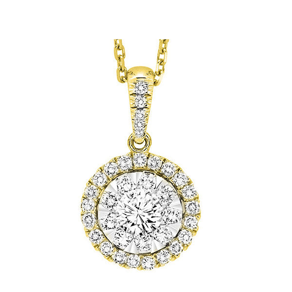 14Kt Yellow Gold Diamond 3/4Ctw Pendant
