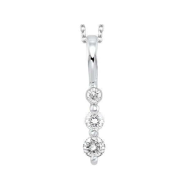 Silver Diamond 1/4Ctw Pendant
