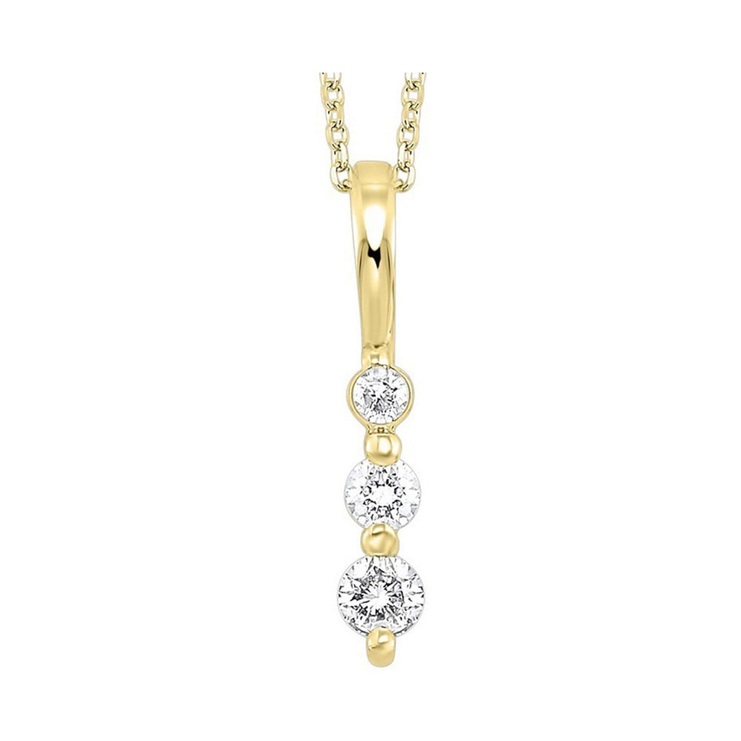 14Kt Yellow Gold Diamond 1/3Ctw Pendant