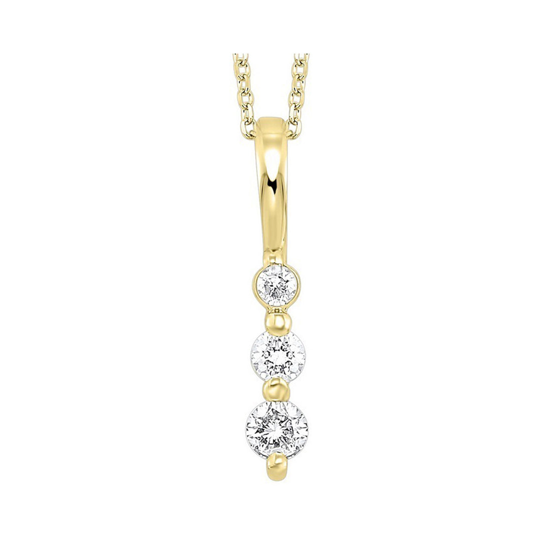 14Kt Yellow Gold Diamond 3/4Ctw Pendant