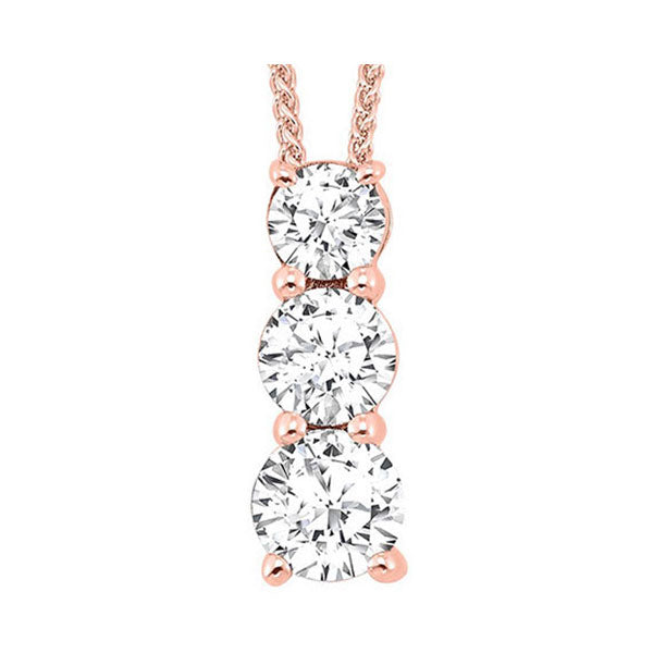14Kt Rose Gold Diamond 3/4Ctw Pendant