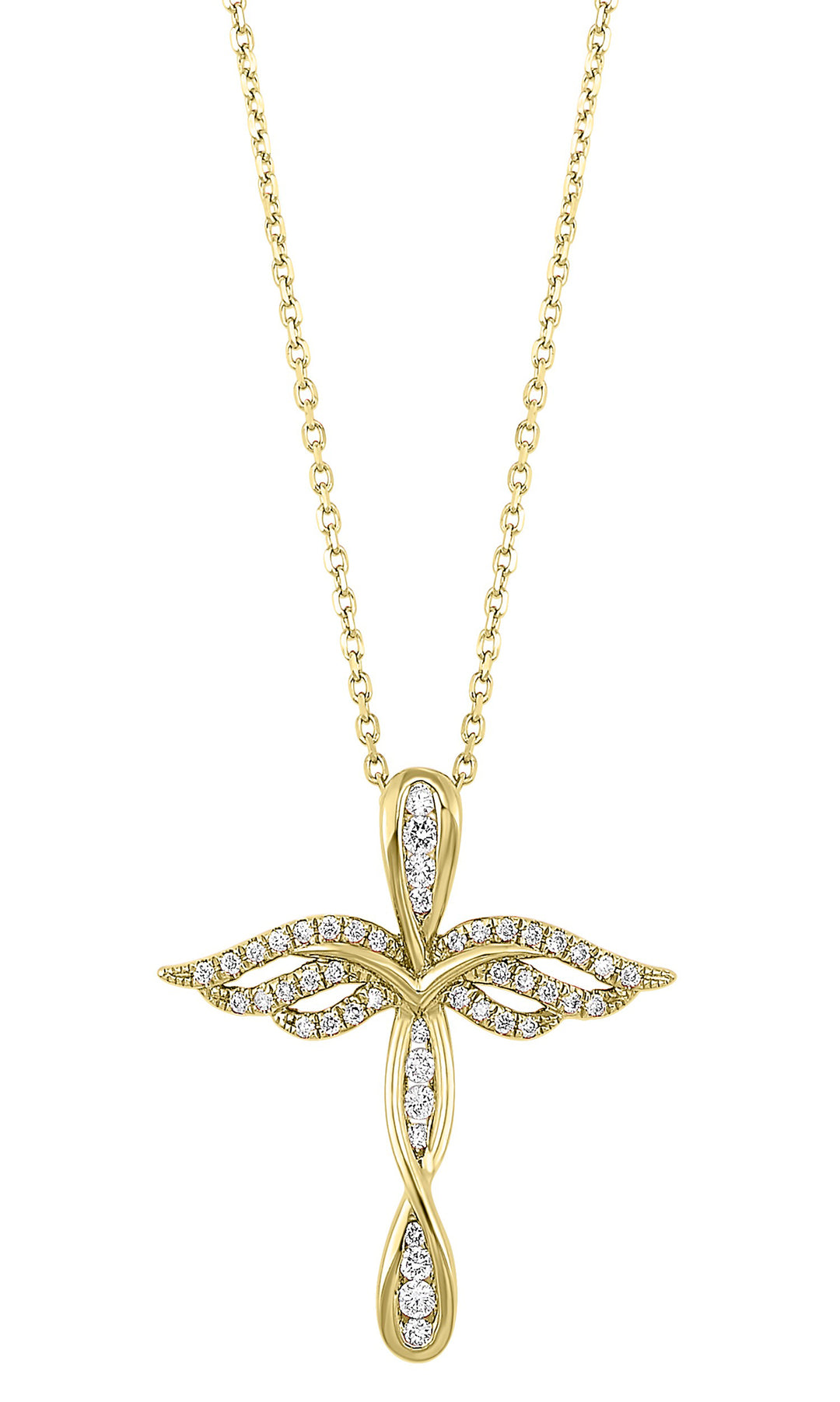 10Kt Yellow Gold Diamond 1/7Ctw Pendant