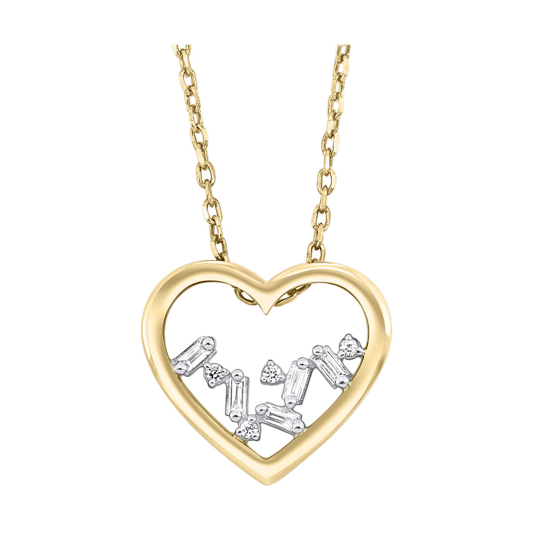 14Kt Yellow Gold Diamond 1/20Ctw Pendant
