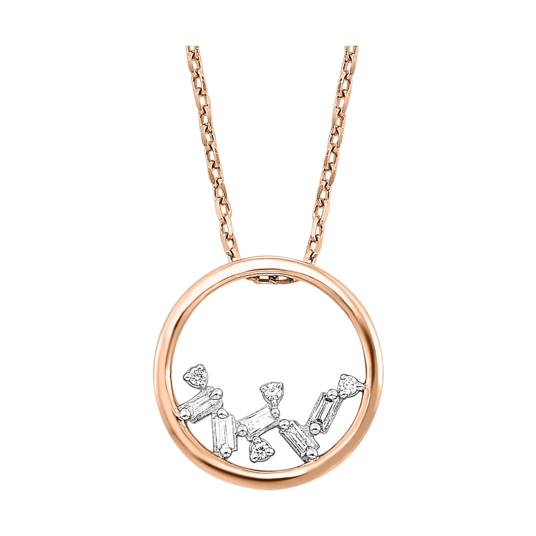 14Kt Rose Gold Diamond 1/20Ctw Pendant