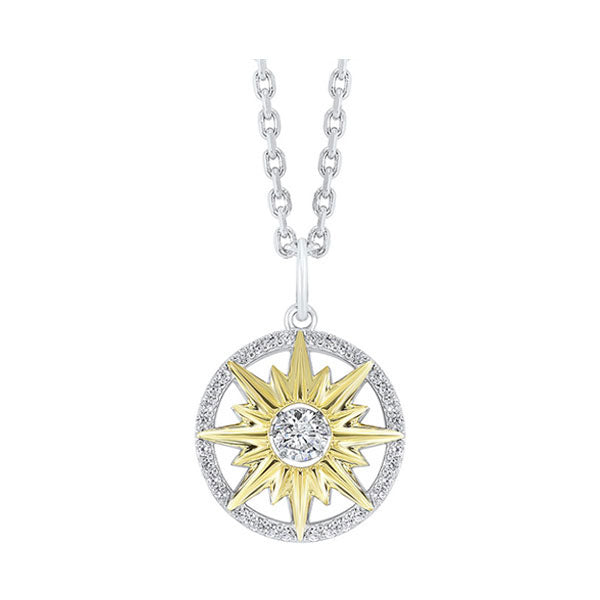 Silver White Yellow Pendant
