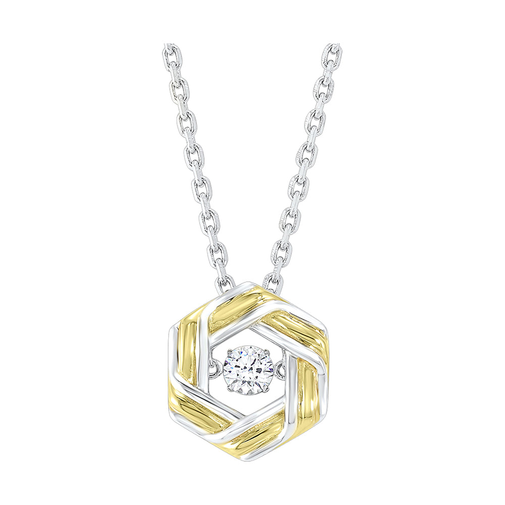 Silver White Yellow Pendant