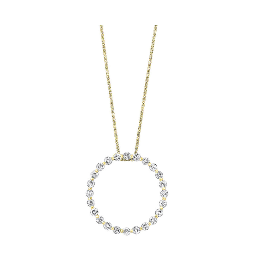 14Kt Yellow Gold Diamond 1Ctw Pendant
