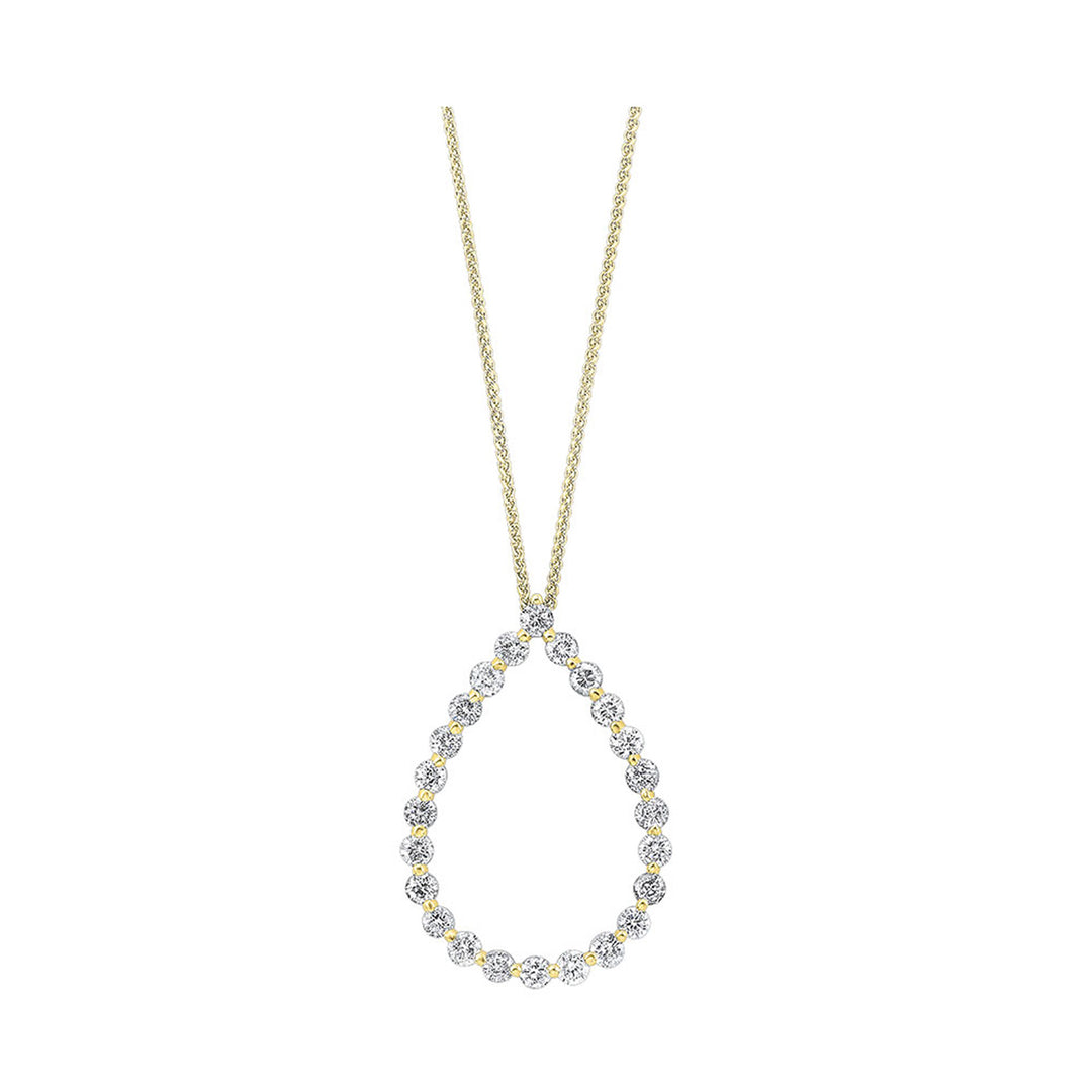 14Kt Yellow Gold Diamond 1Ctw Pendant