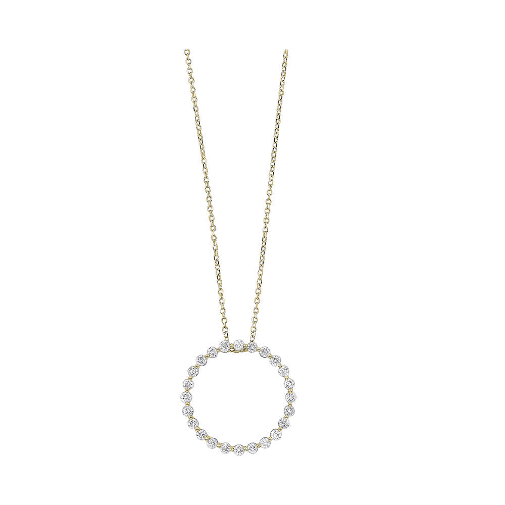 14Kt Yellow Gold Diamond 1/2Ctw Pendant