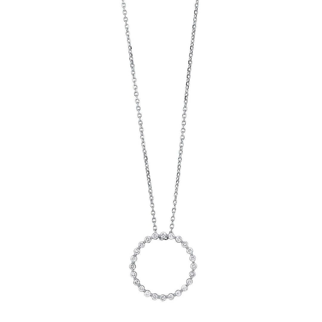 14Kt White Gold Diamond 1/4Ctw Pendant