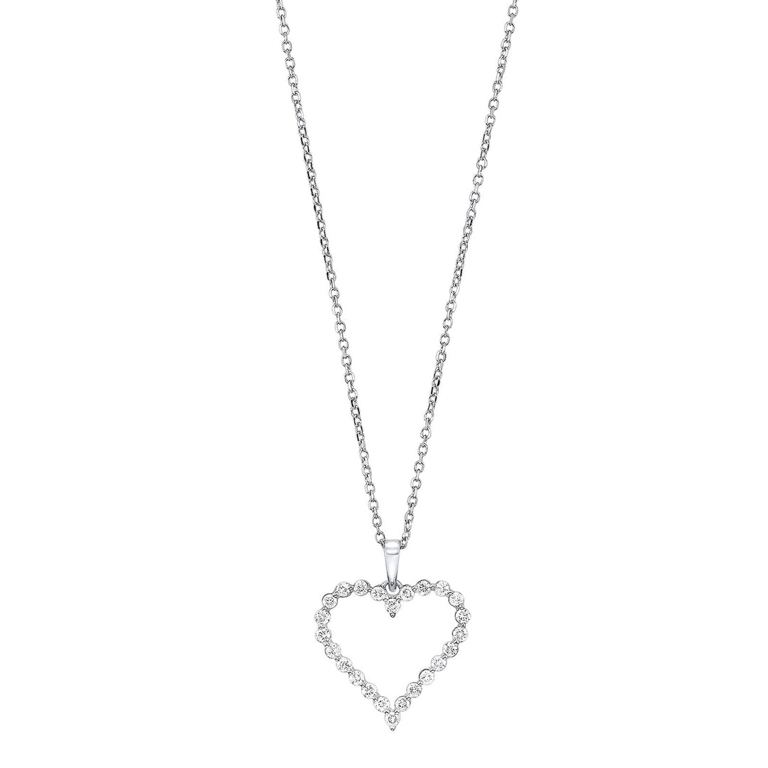 14Kt White Gold Diamond 1/4Ctw Pendant
