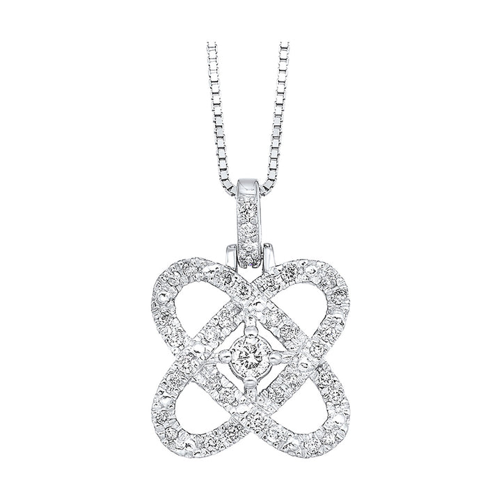 Silver Diamond 1/4Ctw Pendant