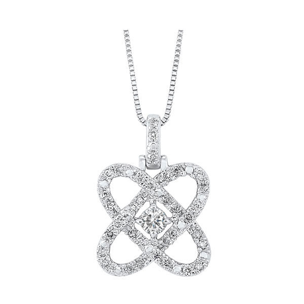 14Kt White Gold Diamond 3/4Ctw Pendant