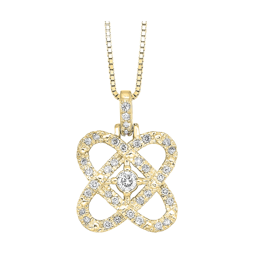 14Kt Yellow Gold Diamond 3/4Ctw Pendant