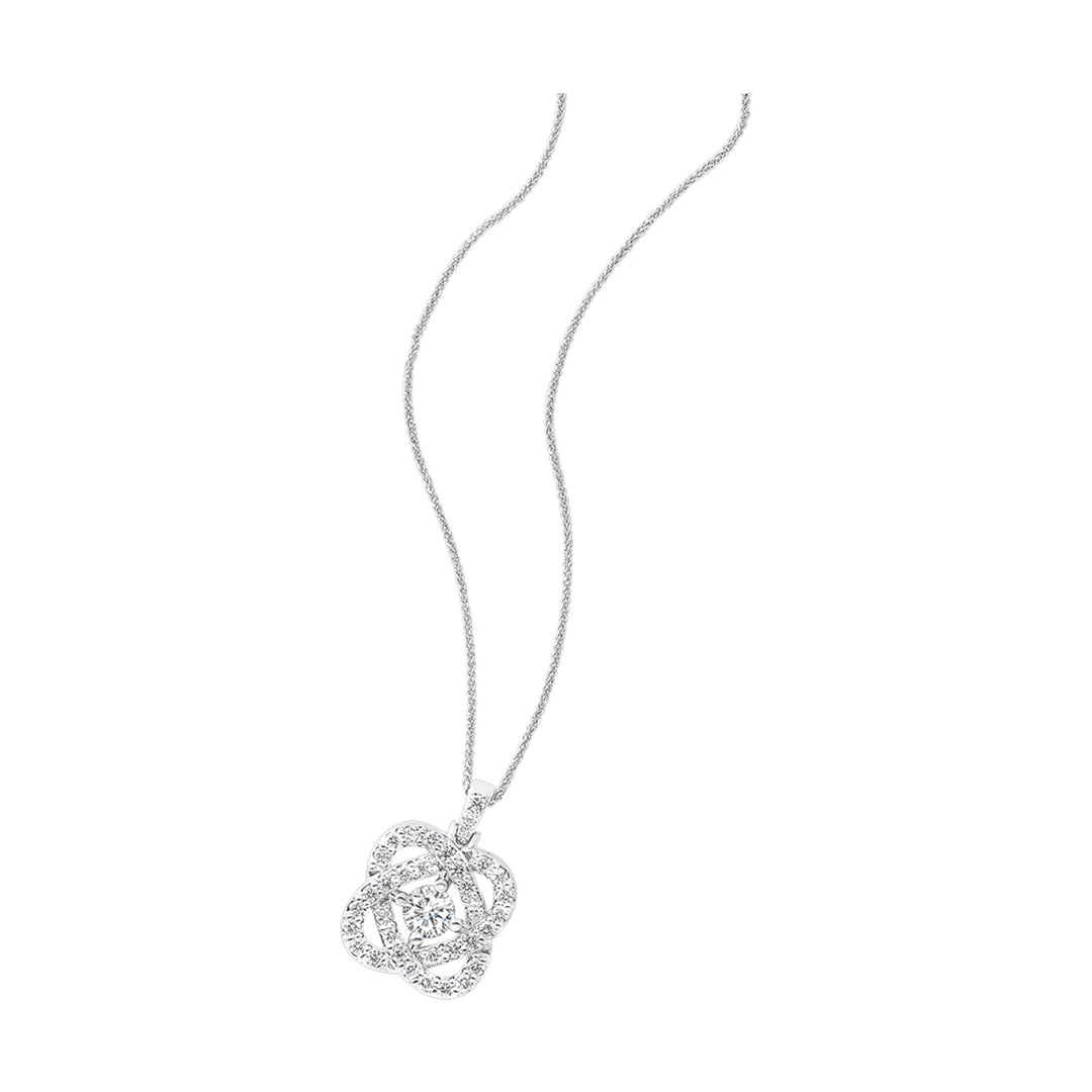 14Kt White Gold Diamond 1 1/2Ctw Pendant