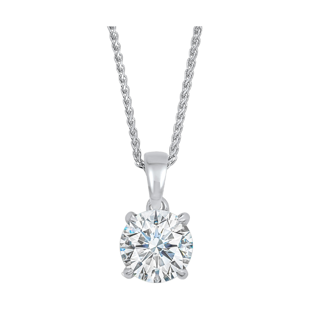 14Kt White Gold Diamond 1/4Ctw Pendant