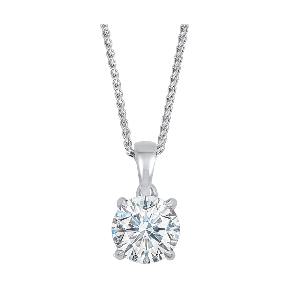 14Kt White Gold Diamond 3/4Ctw Pendant