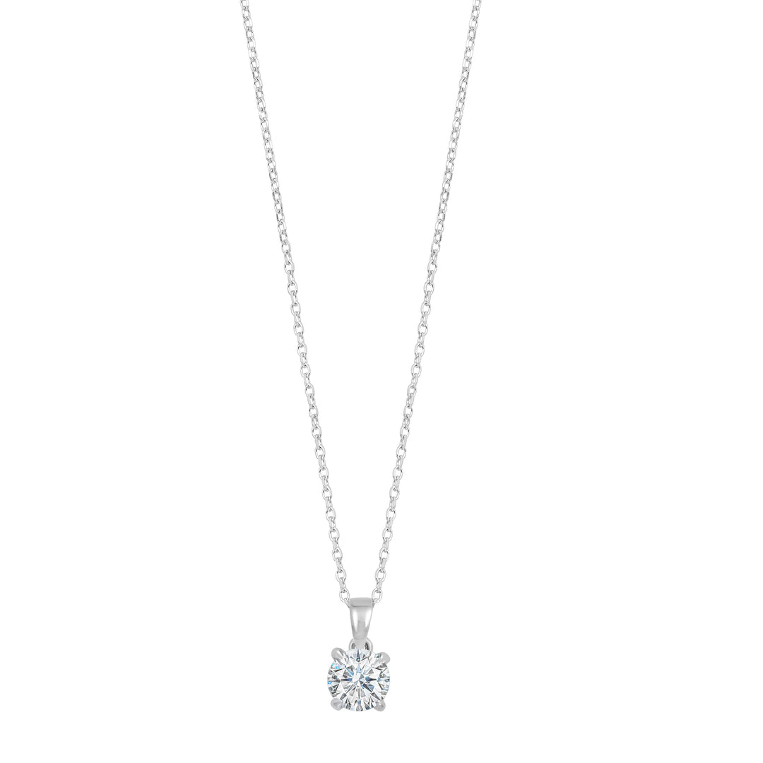 14Kt White Gold Diamond 1/2Ctw Pendant