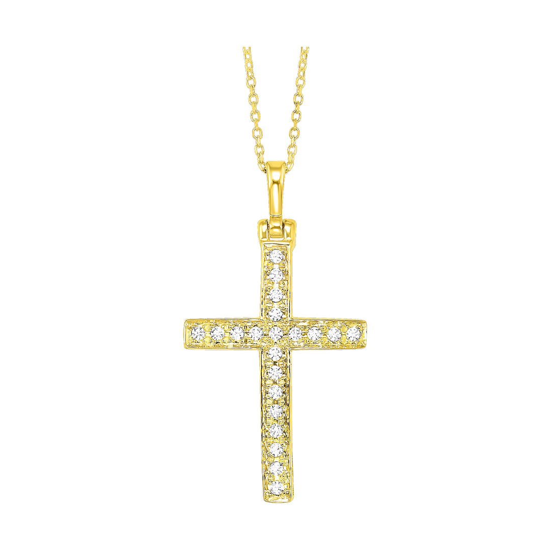 14Kt Yellow Gold Diamond 1/4Ctw Pendant