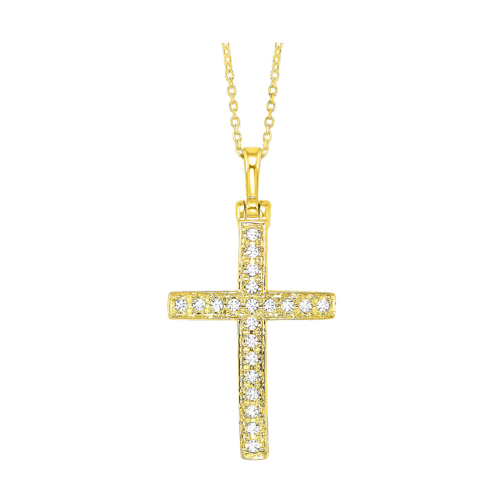 14Kt Yellow Gold Diamond 1/2Ctw Pendant