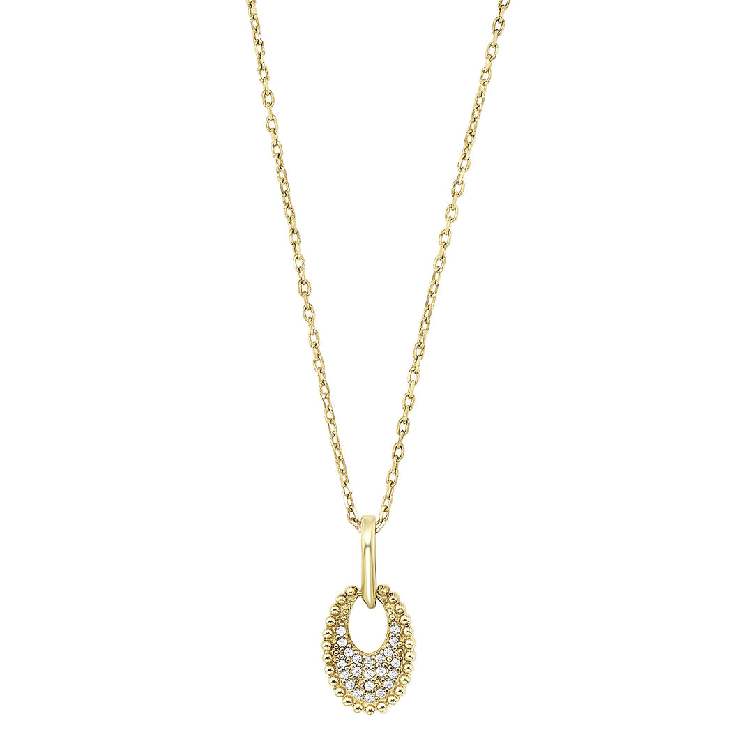 14Kt Yellow Gold Diamond 1/20Ctw Pendant