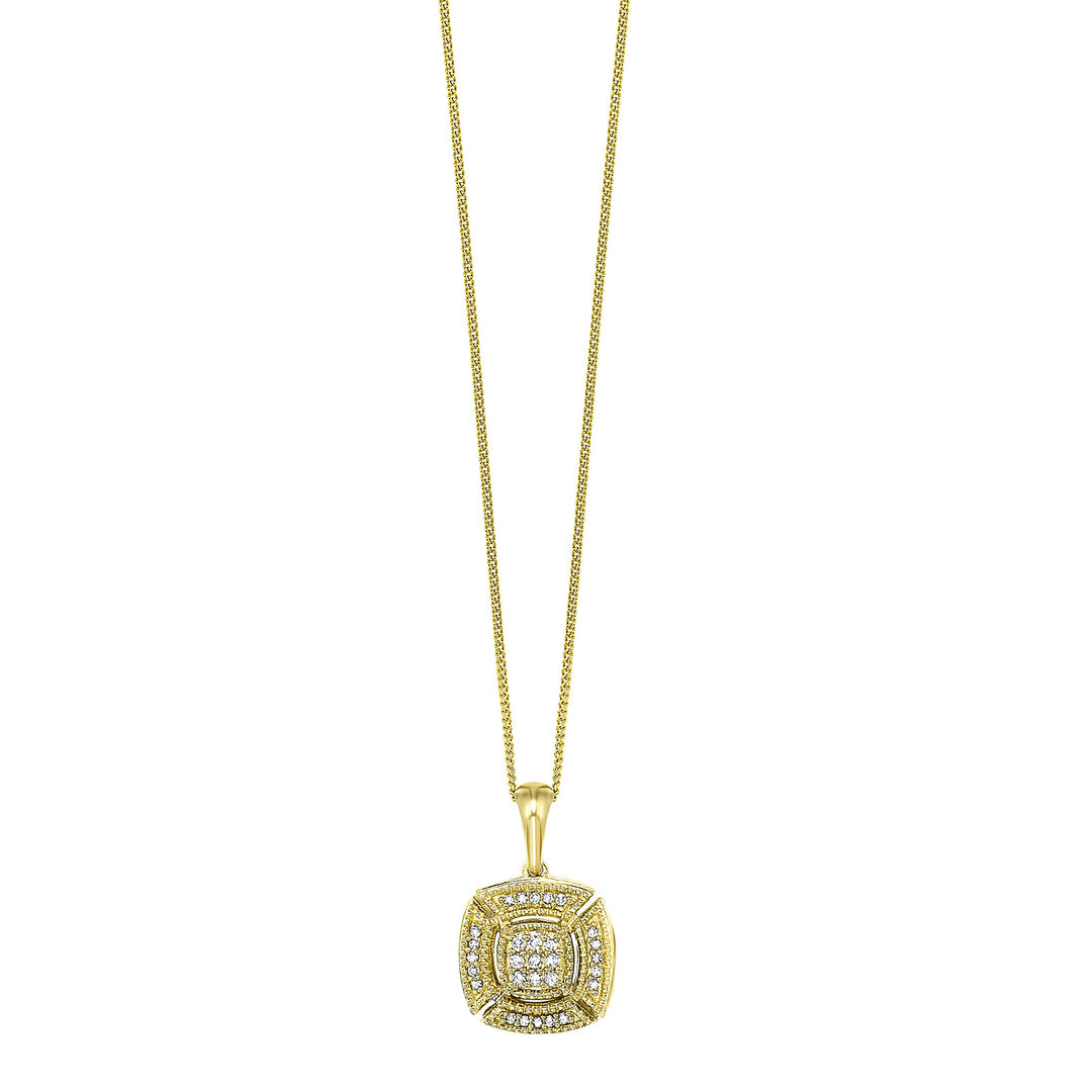14Kt Yellow Gold Diamond 1/20Ctw Pendant