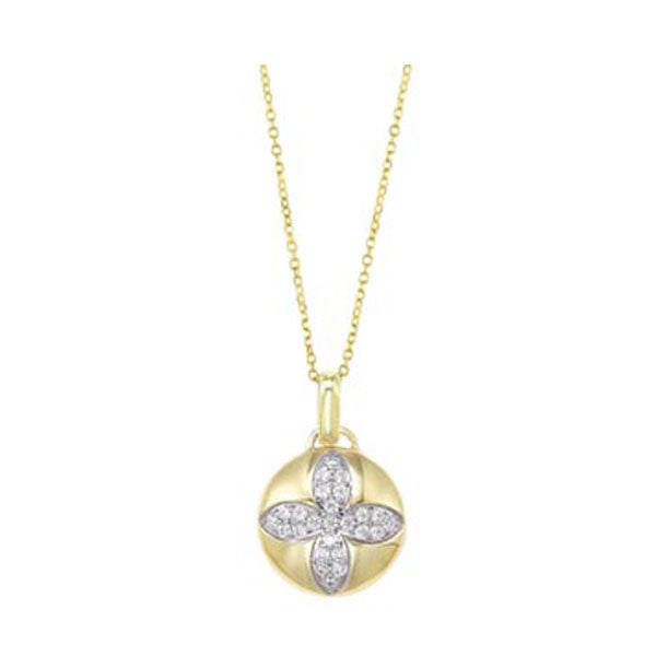 10Kt Yellow Gold Diamond 1/4Ctw Pendant