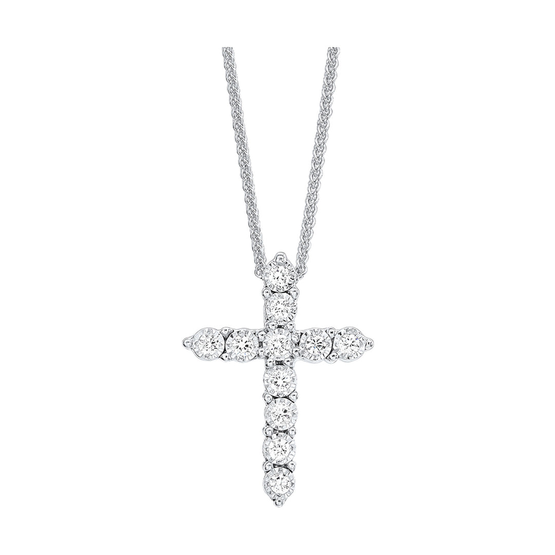 Silver Diamond 1/10Ctw Pendant