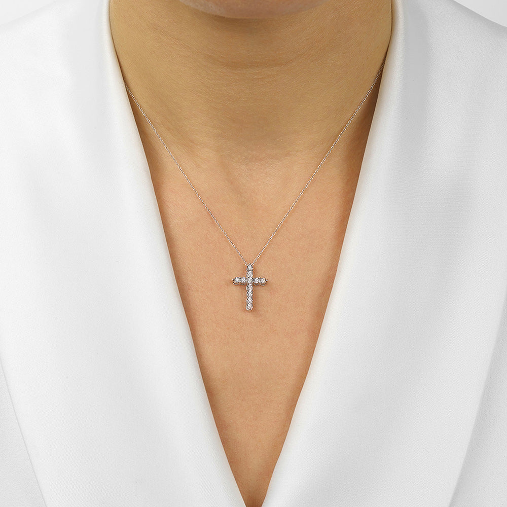 Silver Diamond 1/10Ctw Pendant