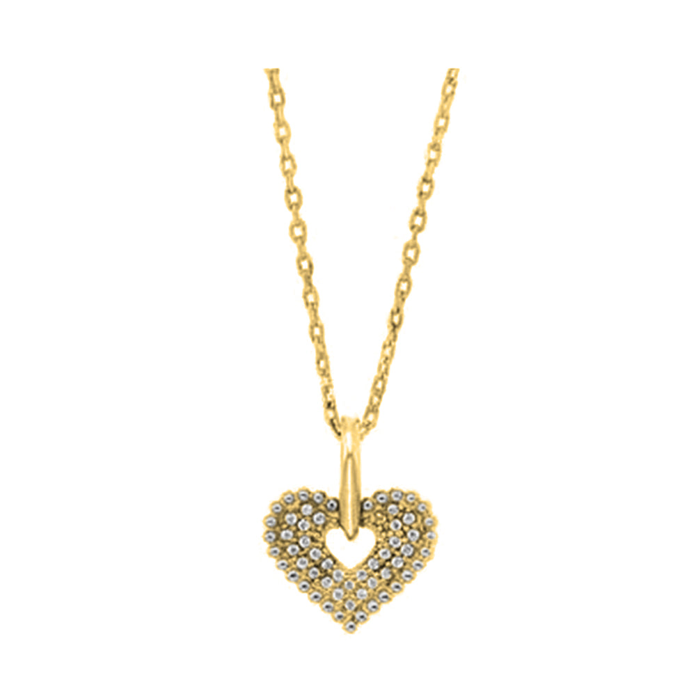 14Kt Yellow Gold Diamond 1/20Ctw Pendant