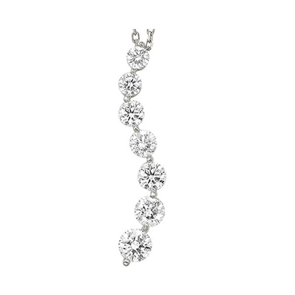 14Kt White Gold Diamond 1/4Ctw Pendant