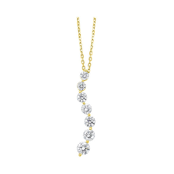 14Kt Yellow Gold Diamond 3/4Ctw Pendant