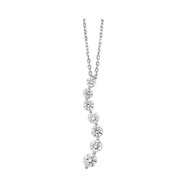 14Kt White Gold Diamond 1/2Ctw Pendant