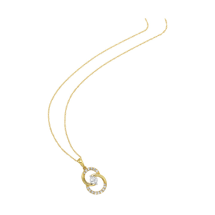 14Kt Yellow Gold Diamond 1/4Ctw Pendant