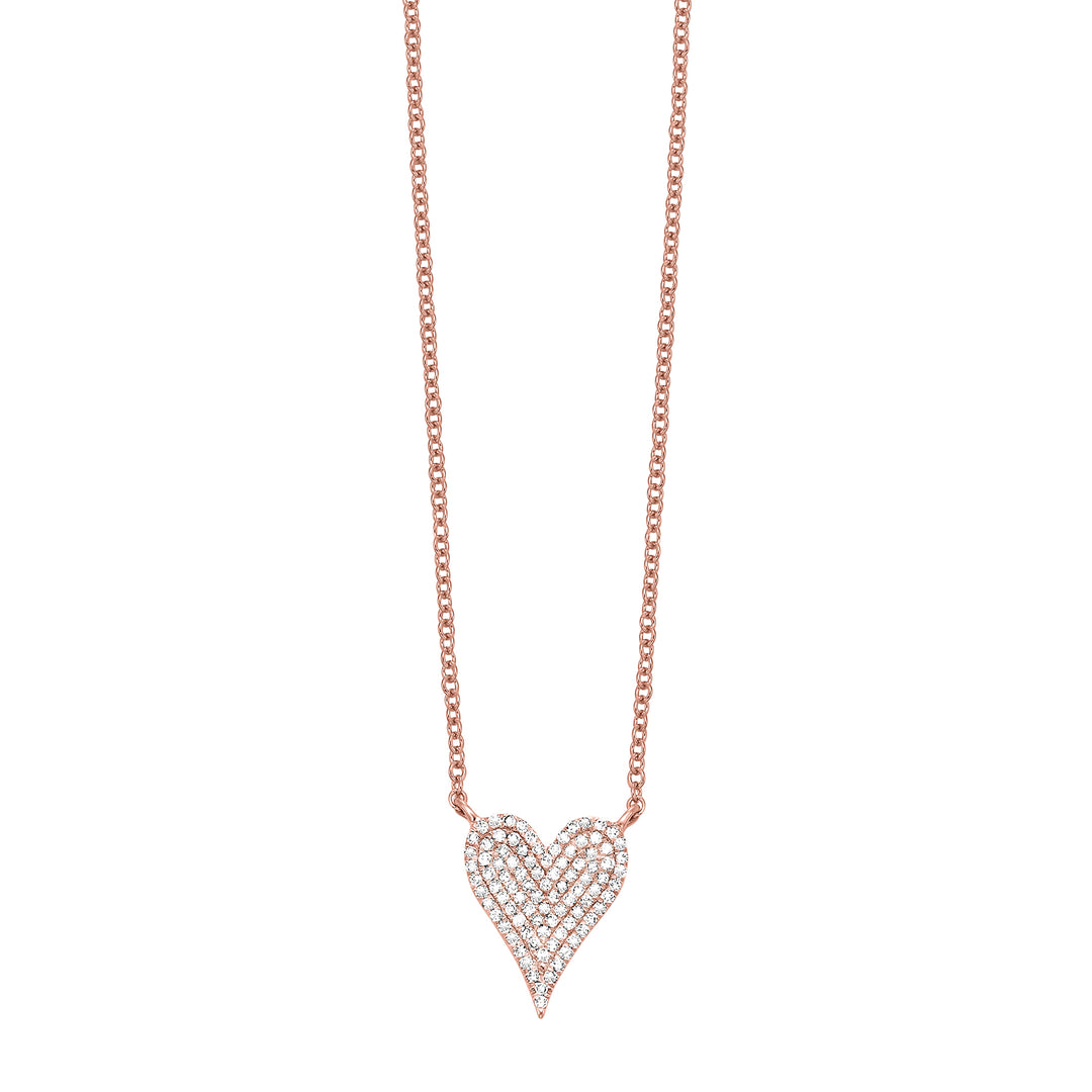 10Kt Rose Gold Diamond 1/5Ctw Pendant