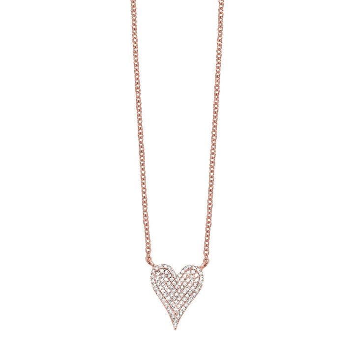 10Kt Rose Gold Diamond 1/5Ctw Pendant