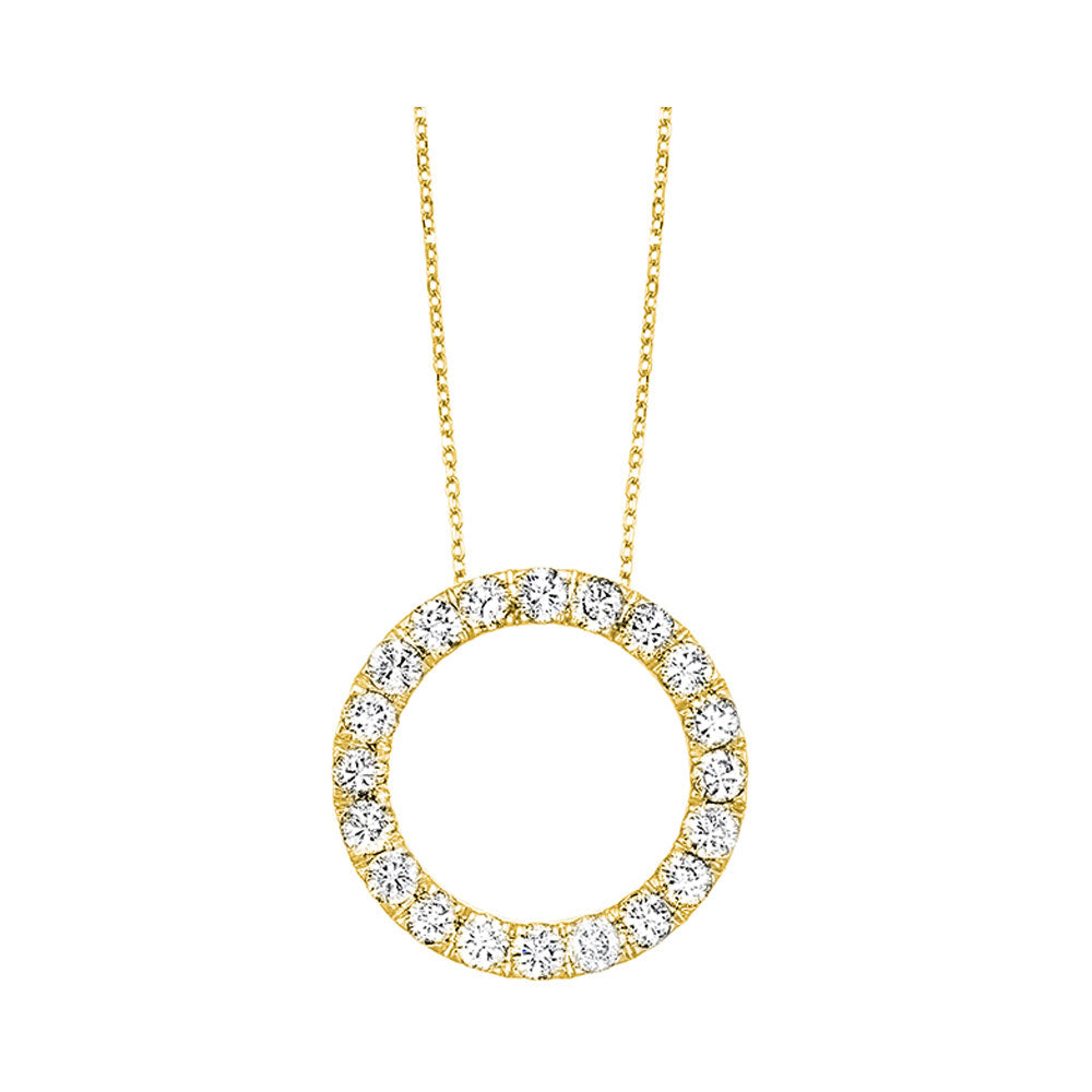 14Kt Yellow Gold Diamond 1/4Ctw Pendant