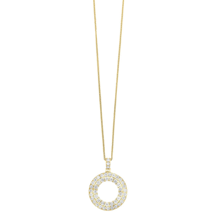 14Kt Yellow Gold Diamond 1Ctw Pendant