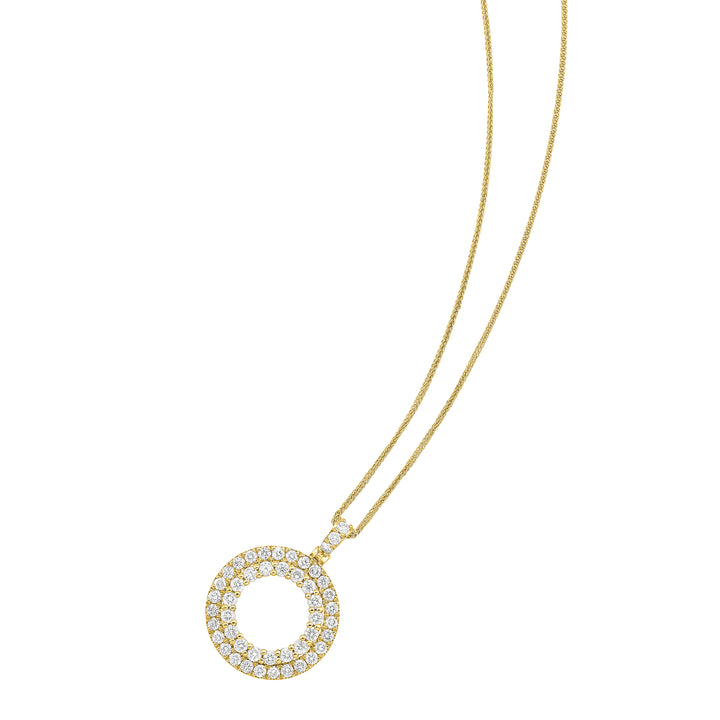 14Kt Yellow Gold Diamond 1Ctw Pendant