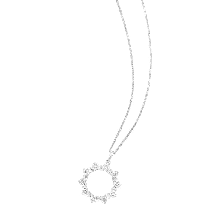 14Kt White Gold Diamond 1Ctw Pendant