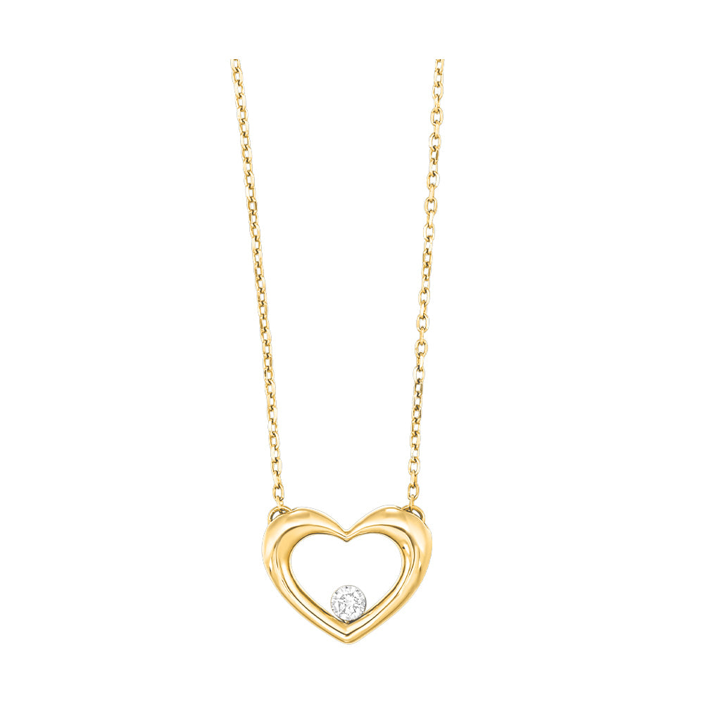 10Kt Yellow Gold Diamond 1/20Ctw Pendant