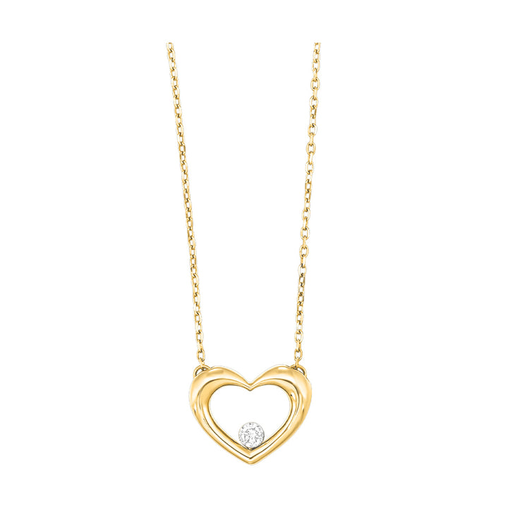 10Kt Yellow Gold Diamond 1/20Ctw Pendant