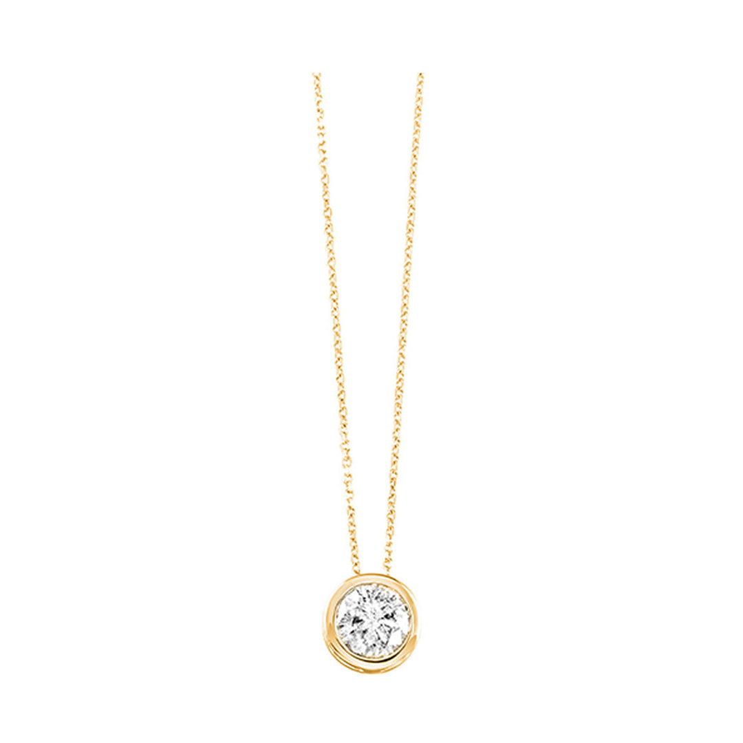 14Kt Yellow Gold Diamond 1/4Ctw Pendant