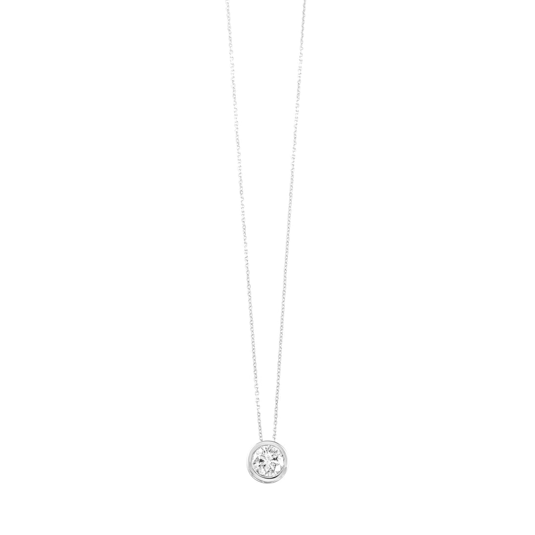 14Kt White Gold Diamond 1/2Ctw Pendant