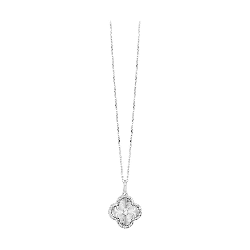 10Kt White Gold Diamond 1/20Ctw Pendant