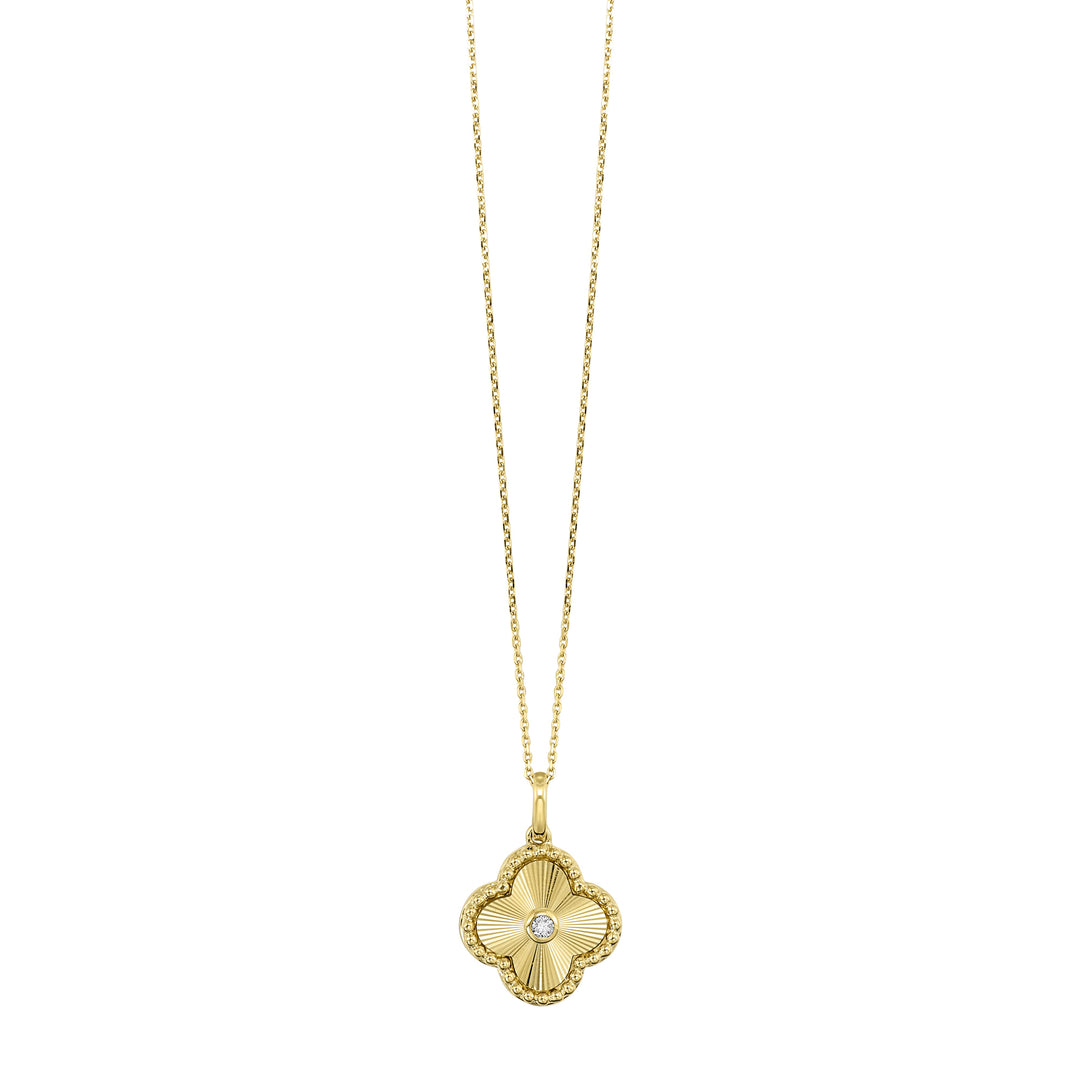 10Kt Yellow Gold Diamond 1/20Ctw Pendant