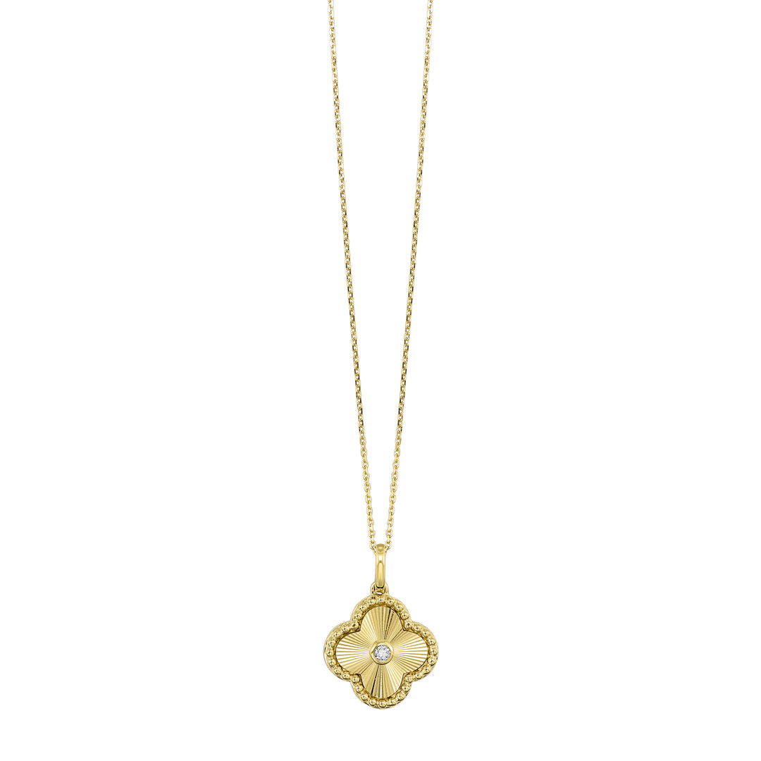 14Kt Yellow Gold Diamond 1/20Ctw Pendant