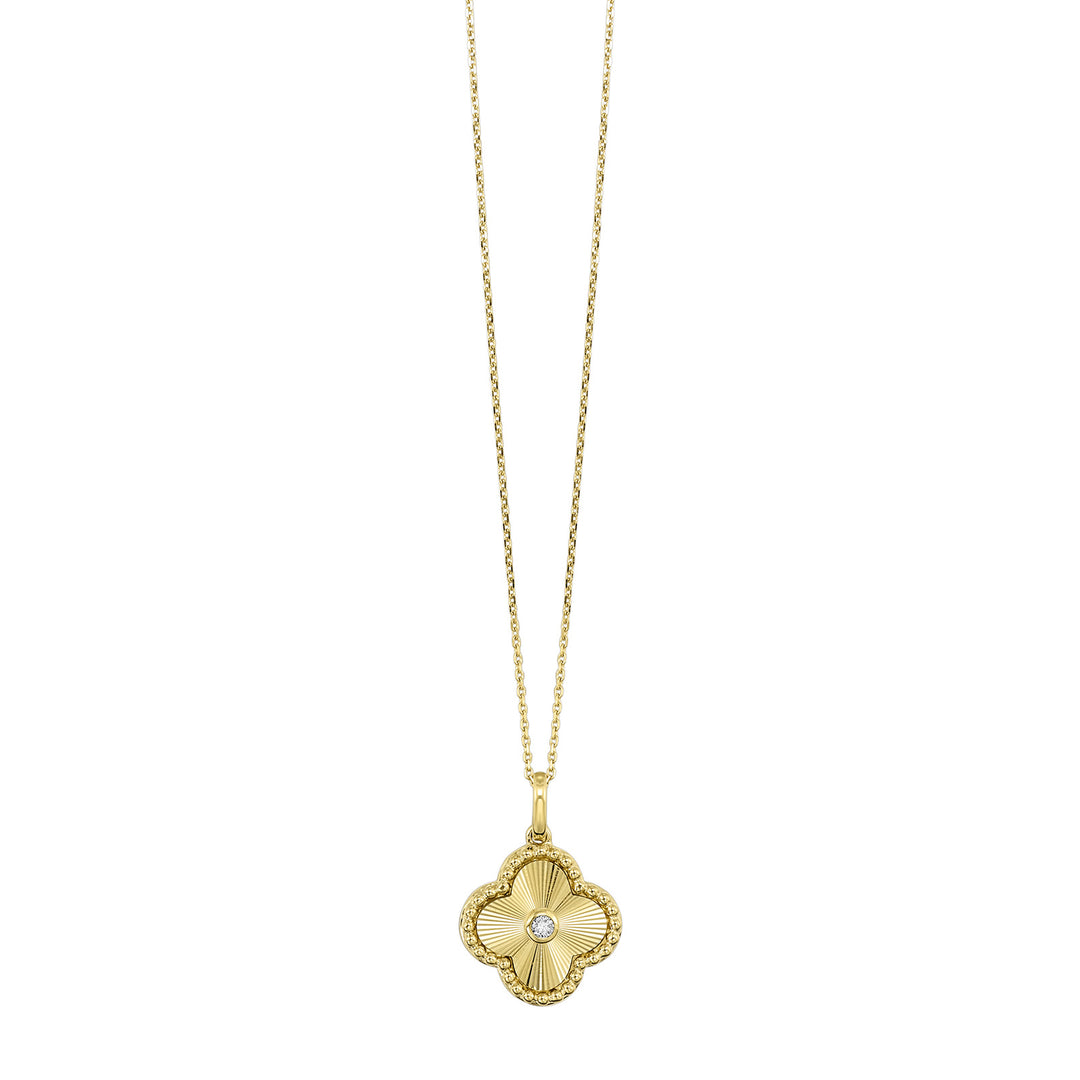 14Kt Yellow Gold Diamond 1/20Ctw Pendant