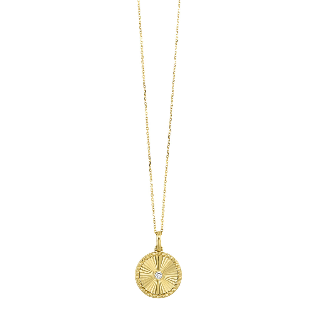 10Kt Yellow Gold Diamond 1/25Ctw Pendant