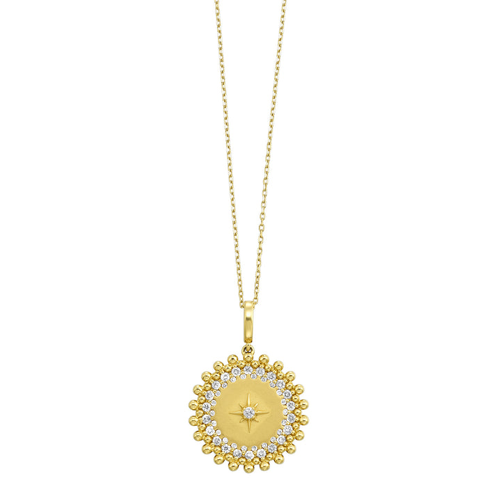 14Kt Yellow Gold Diamond 1/2Ctw Pendant